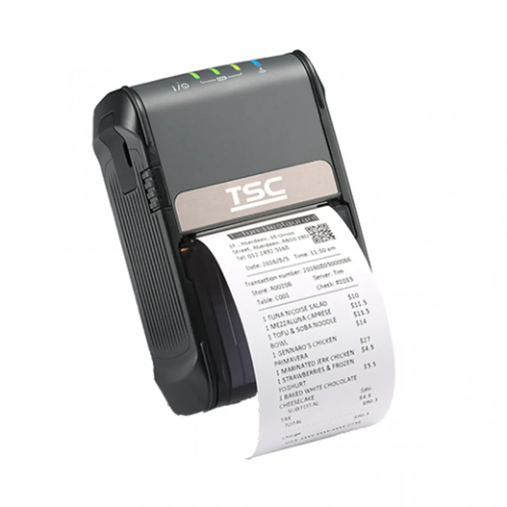 TSC Alpha-2R Mobiler Belegdrucker in Schwarz