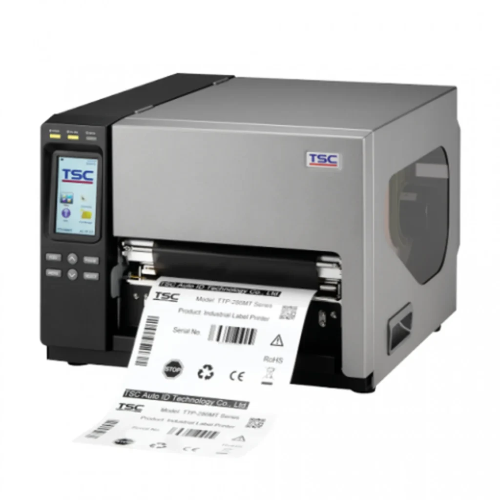 TSC TTP-384MT Industrie-Etikettendrucker in Silber