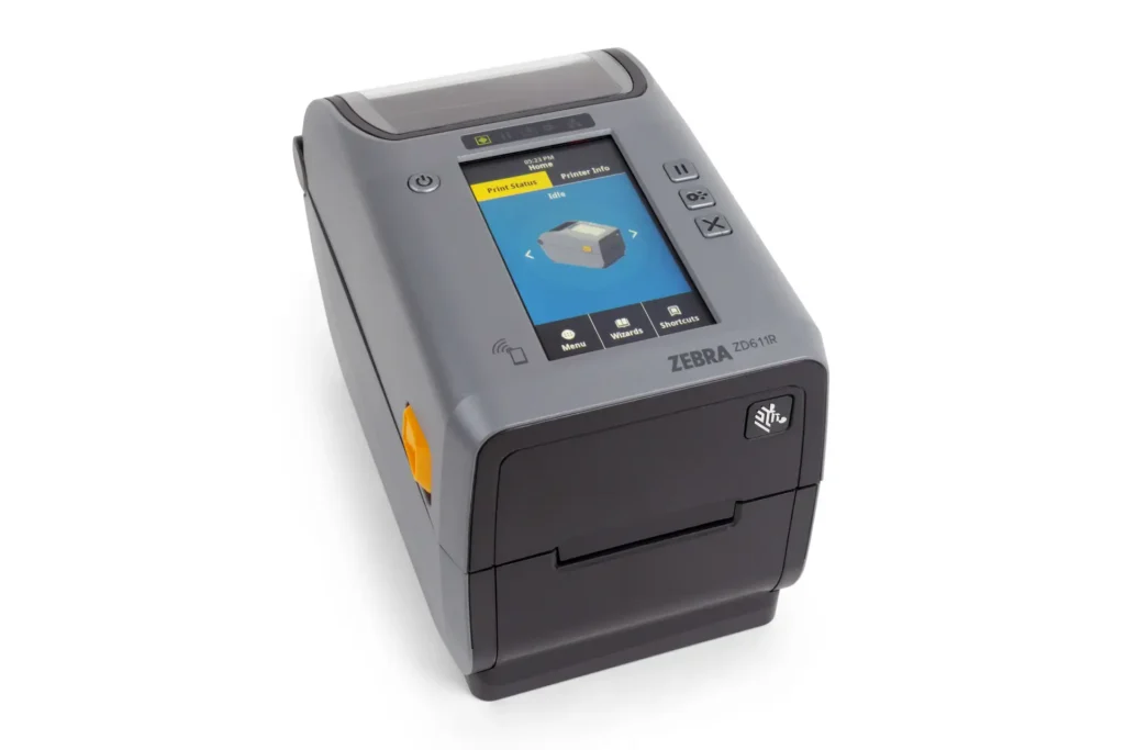 Zebra ZD611R Desktop-RFID-Etikettendrucker in Schwarz