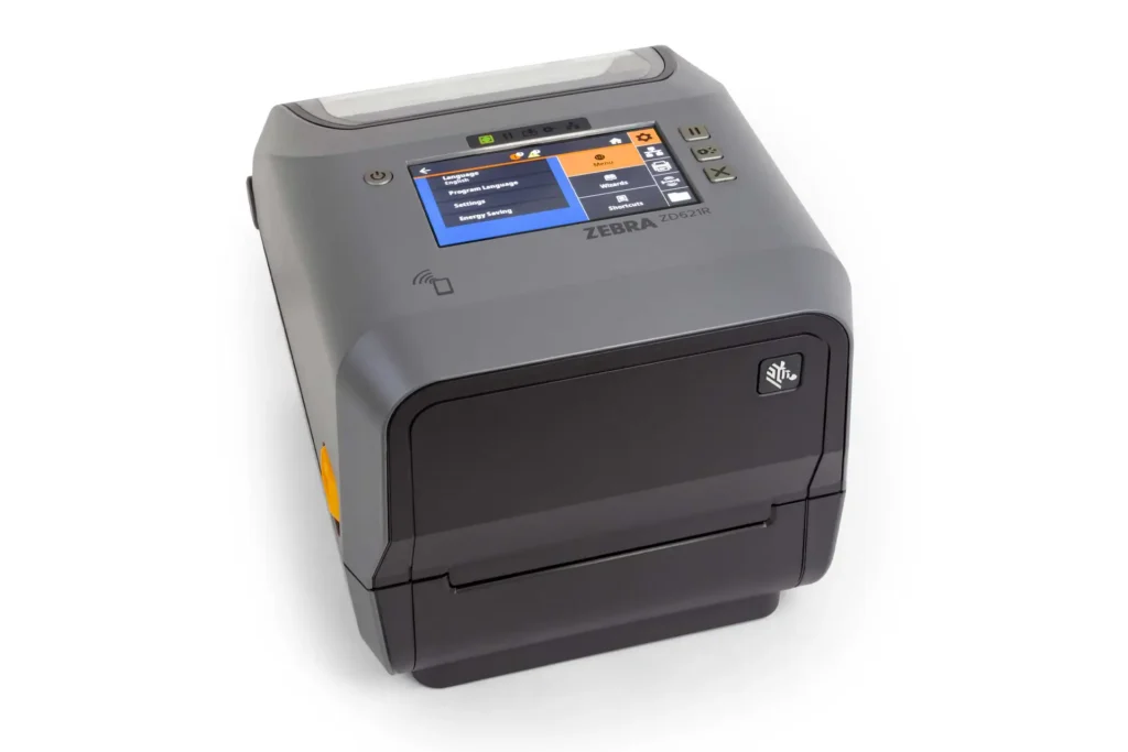 Zebra ZD621R Desktop-RFID-Etikettendrucker in Schwarz