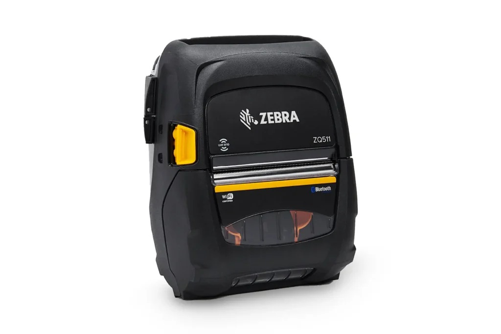 Zebra ZQ511 RFID Mobiler RFID-Etikettendrucker in Schwarz