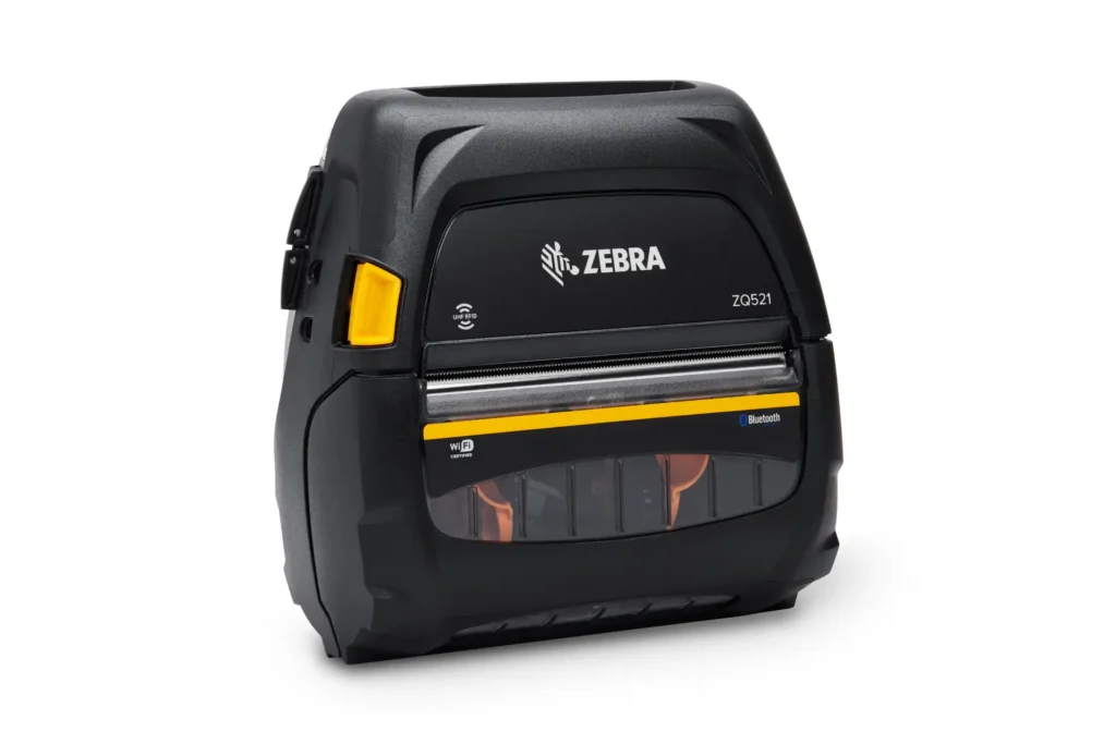 Zebra ZQ521 RFID Mobiler RFID-Etikettendrucker in Schwarz