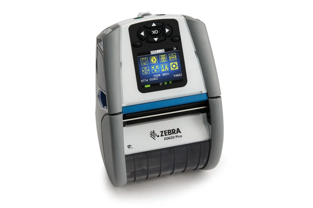 Zebra ZQ620 Plus-HC Mobiler Etikettendrucker in Weiß